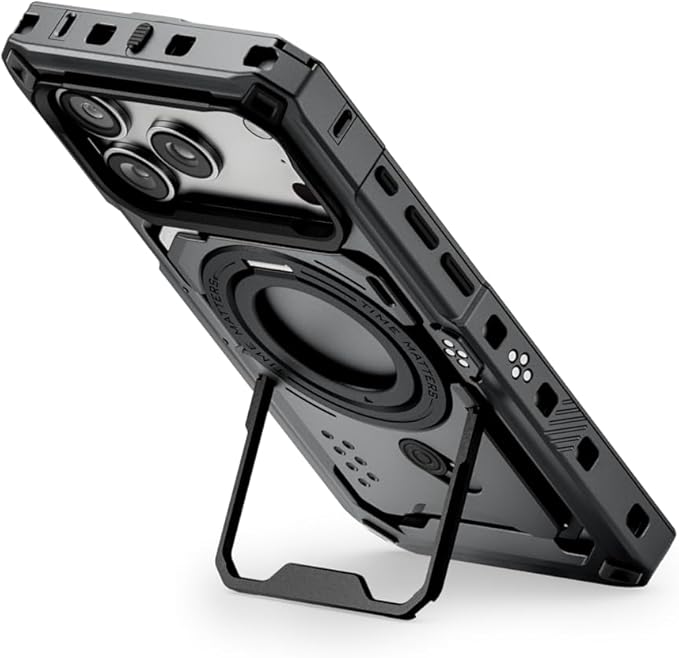 Tilta Khronos Case Compatible with iPhone 17 Pro - Space Gray | Snap in Design | Locking Clamp for Secure Mounting | Passthrough Power | Works with Focus Handles, Cooling Modules, Filters