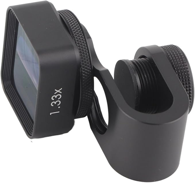 1.33x Anamorphic Mobile Lens, Wide Screen Deformation Filmmaking Lens, Mobile Anamorphic Widescreen Lens for Smartphone