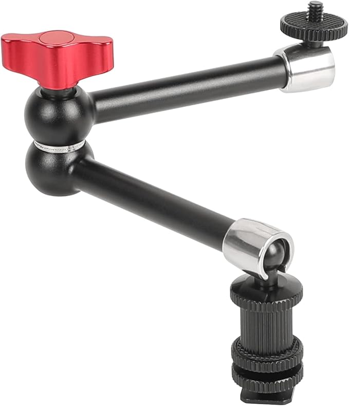 CAMVATE 11 inch Adjustable Articulating Friction Magic Arm Compatible with LCD Monitor, DSLR Camera Rig, LED Lights, Flash Light - 1477