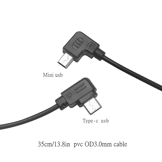 C-(mini usb )for Dji Stabilizer cable Ronin-SC2/RS2/RS3/RS4 for canon 5dII 5D3 80D 800D 6d 6dii 70d release cable Multi-function camera control cable shutter release connection cable (Mini-USB)