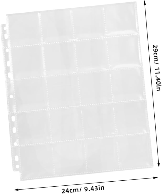 30pcs Film Negative Holder Binder Pages Acid Storage Sleeves for Safe Film Negative Organization for Photographers and Hobbyists