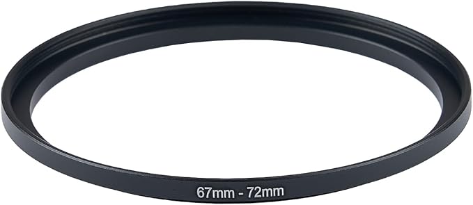67mm to 72mm Camera Filter Step-Up Ring Adapter - Metal for All Brands UV ND CPL Filters