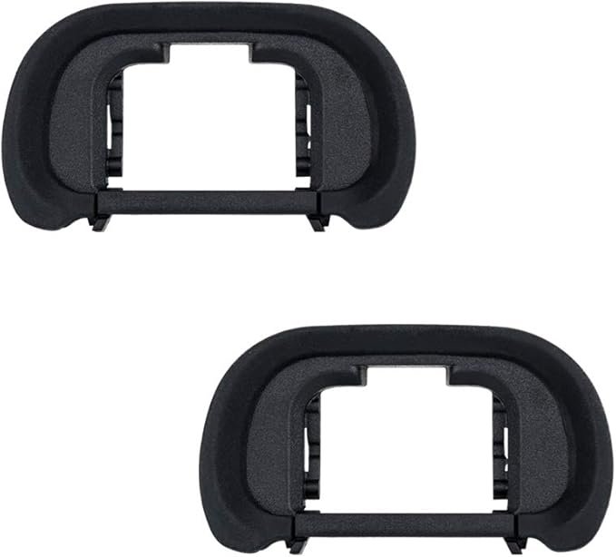 JJC Camera Eyecup Eyepiece Viewfinder for Sony A7 III A7 II A7 A7R IV A7R III A7S II A7S A99 II A9 A58 Camera, Soft Silicone Eye Cup Replacement of Sony FDA-EP18 (2 Pack)