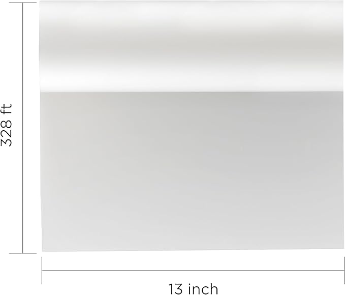 DTF Transfer Film Roll – Premium A3+ 13 inch x 328 ft – Double Matte Anti-Static PET Film – Instant Hot & Cold Peel Heat Transfer Paper for Vibrant Colors & Durable Prints on All Fabrics