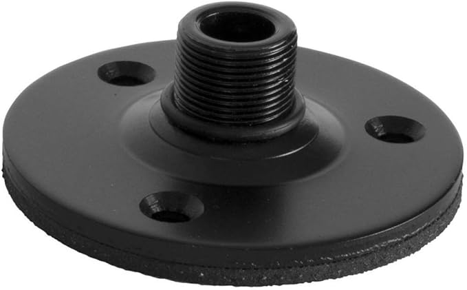 On-Stage 13" Microphone Gooseneck, Black & TM08B Microphone Flange Mount, Black