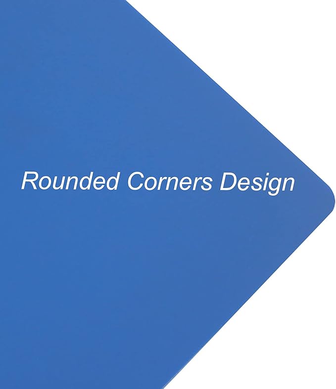 Acocony Punchless Binder with 2 Clamp Letter Size Punchless Clamp Binder 8.5 x 11 Report Covers Plastic Blue Pack of 6