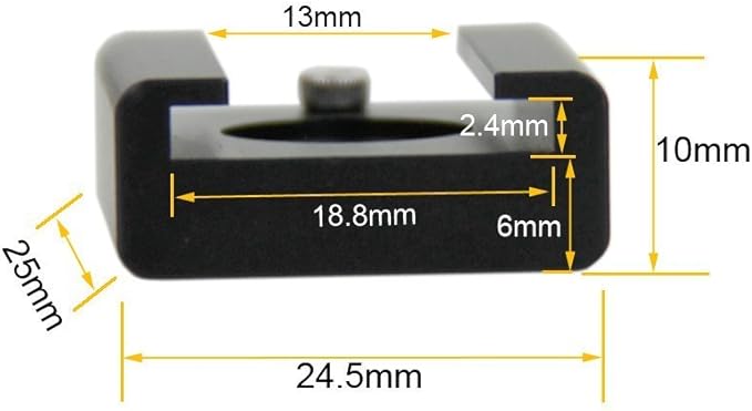 CAMVATE Cold Shoe Mount with 1/4''-20 Hole for Camera Flash Microphone Accessories - 0966