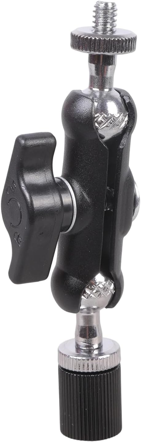 Heavy-Duty 1/4Inch Thread Adapter with Anti-Slip Grip for Camera Tripods & Lighting Gear Adjustable Angle Camera Tripod Extension
