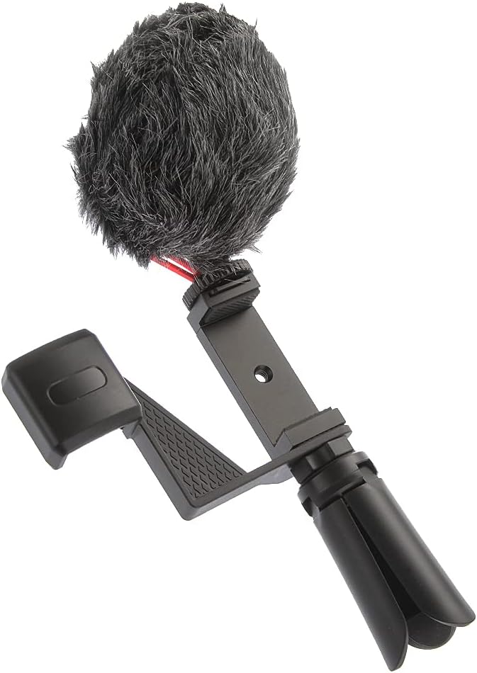 FocusFoto Video Cage Handle Rig + Mini Tripod Kit for Smart Phone