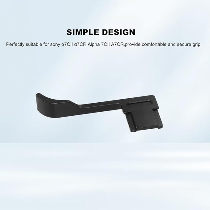 A7CII A7CR Thumb Grip,Aluminum Alloy Camera Thumbs Up Rest Hand Grip for Sony α7CII α7CR Alpha 7CII A7CR (Black)