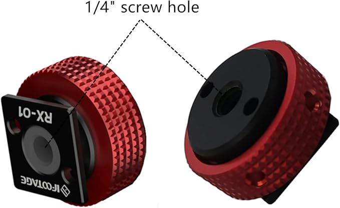IFOOTAGE Magic Arm Cold Shoe Adapter，Camera Cold Shoe Mount Adapter to 1/4"-20 Tripod Screw Adapter for Led Lights, Microphones, Monitors, Video Cameras(2 Pieces)