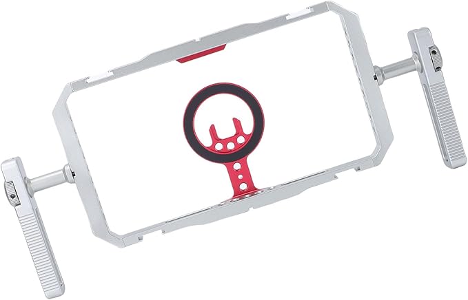 Fabater Smartphone Video Rig Kit for iOS, Magnetic Arrow Storage Case Phone Cage, Handheld Vlogging Stabilizer with Handles and Cold Shoe for 12 to 17
