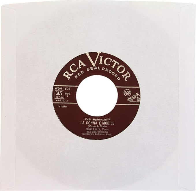 (200) Archival Quality Acid-Free Heavyweight Paper Inner Sleeves for 7 Inch Vinyl Records #07IW