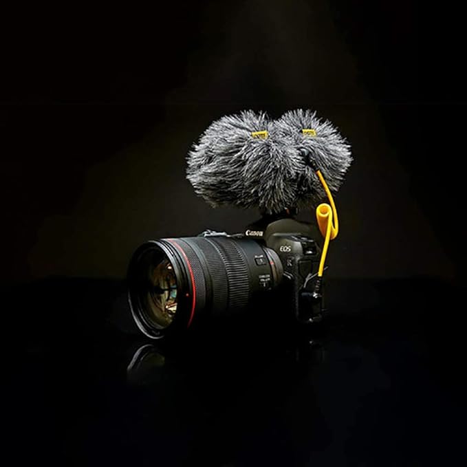 Deity V-Mic D4 Duo Dual Capsule Cardioid Microphone Camera-Mount Shotgun Mic Dual Mono/Stereo Recording Plug and Play with Rycote Shockmount for DSLR Camcorder Smartphone