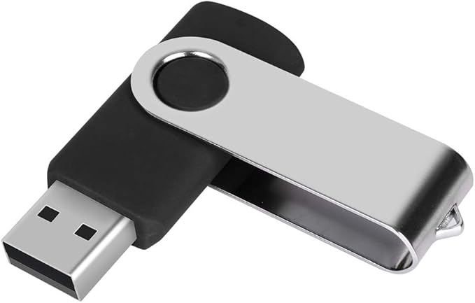 EASTBULL 50PCS 256MB Bulk Flash Drives USB 2.0 Flash Drives Pack 256MB Thumb Drive Swivel Bulk USB Stick(Black, 50 Units)