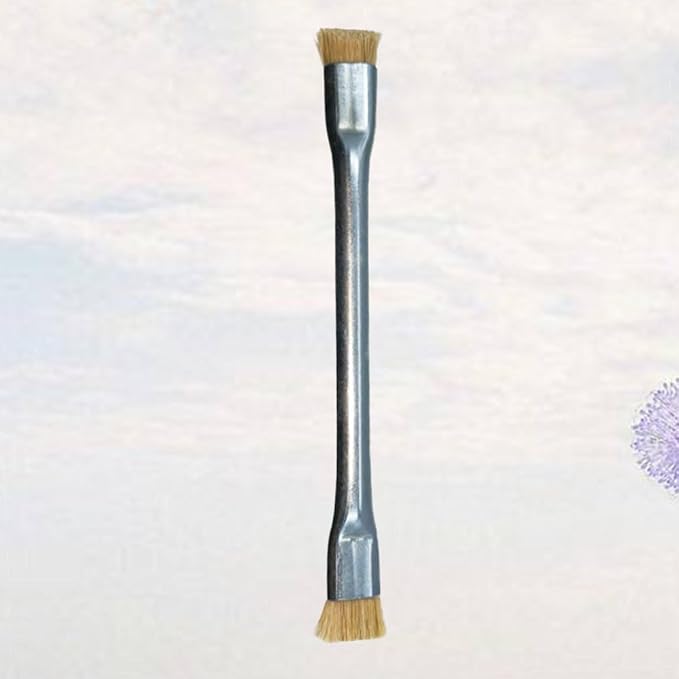 Anti Static Brush - Double Ended ESD Motherboard Cleaning Brush Metal Handle Horsehair Brush for Mobile Phone Motherboards Computer Fans Keyboards Phone Parts