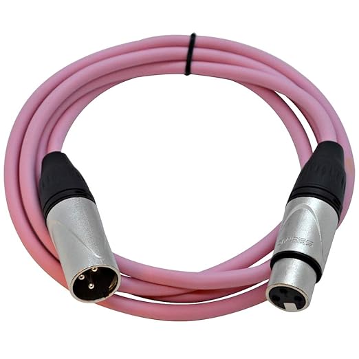 SAXLX-6 - 6 Pack of Pink 6 Foot XLR Patch Cables