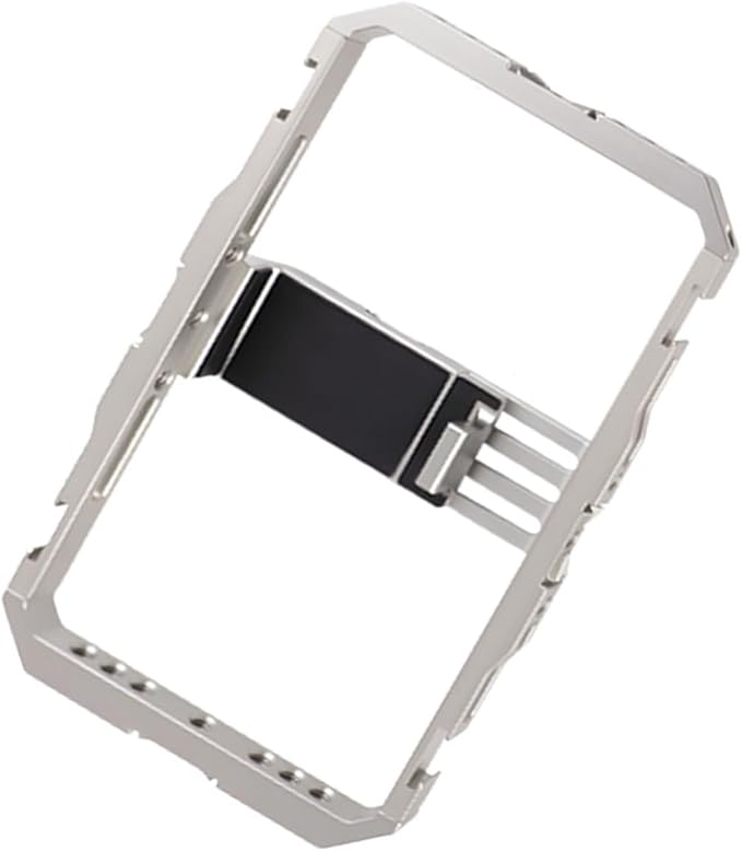 Yoidesu Universal Quick Release Phone Cage Smartphone Video Rig Kit with Dual Handles Aluminum Stabilizer Frame Compatible with 6491mm Phones