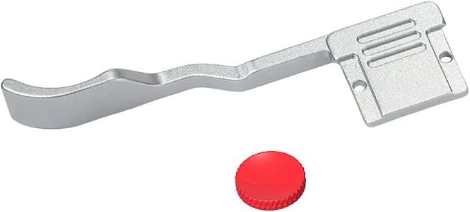 A7CII A7CR Metal Thumb Up Grip for Sony A7C II A7C R A7C2 Digital Camera Hot Shoe Thumb Hand Grip with Camera Shutter Button Accessories (Silvery)
