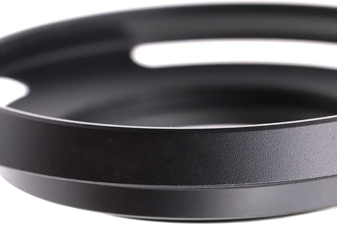 40.5mm Hollow Lens Hood 40.5mm Screw in Curved Vented Lens Hood 40.5mm Metal Lens Hood for 40.5mm Lens Hood Wide(Black)