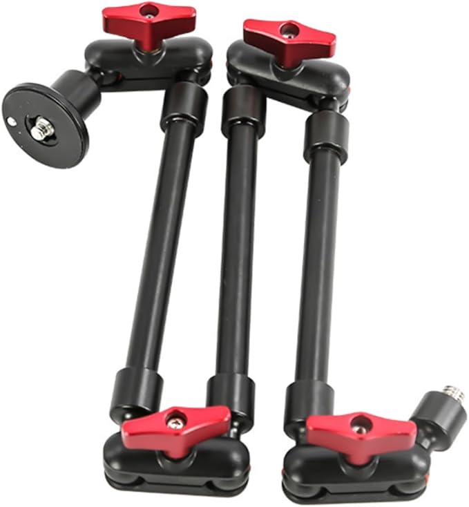 Super Camera Clamp Mount Magic Arm, 360° Adjustable Articulating Friction Magic Arm with 1/4 and 3/8 Thread, Super Clamp for LED Light Camera Microphone Cell Phone (31 Inch)