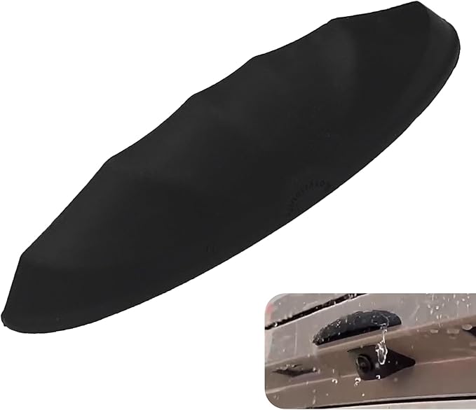 Rear View Backup Camera Cover Anti-Rain Rear View Camera Protective Cover Sticker, Waterproof Silicone Shield for Rearview Reversing Cameras Car Modification Automotive Exterior Accessories(Black