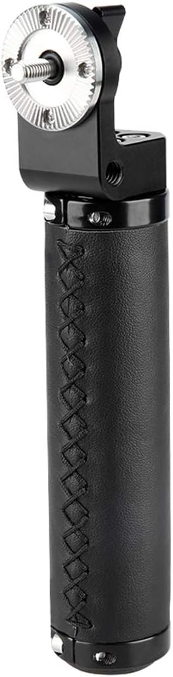 NICEYRIG Leather Rosette Handle M6 Thread Mount, Applicable for 15mm Camera Shoulder Rig Rod Support System