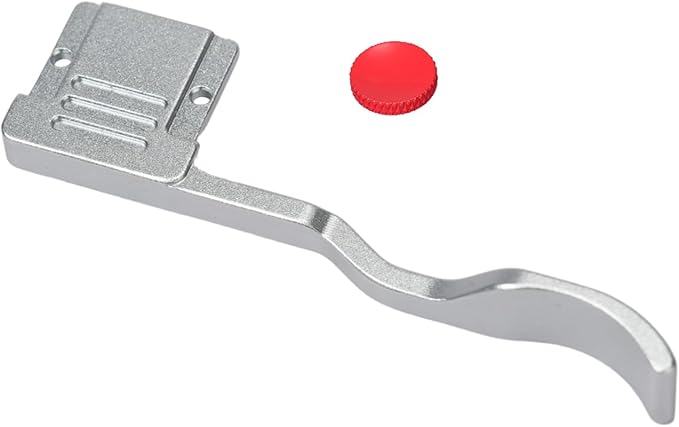 A7CII A7CR Metal Thumb Up Grip for Sony A7C II A7C R A7C2 Digital Camera Hot Shoe Thumb Hand Grip with Camera Shutter Button Accessories (Silvery)