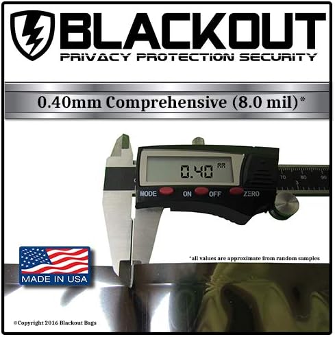 BLACKOUT Faraday Cage EMP Bags Premium Ultra Thick 20pc Prepping Kit Laptops Tablets Smartphones Hard Drives