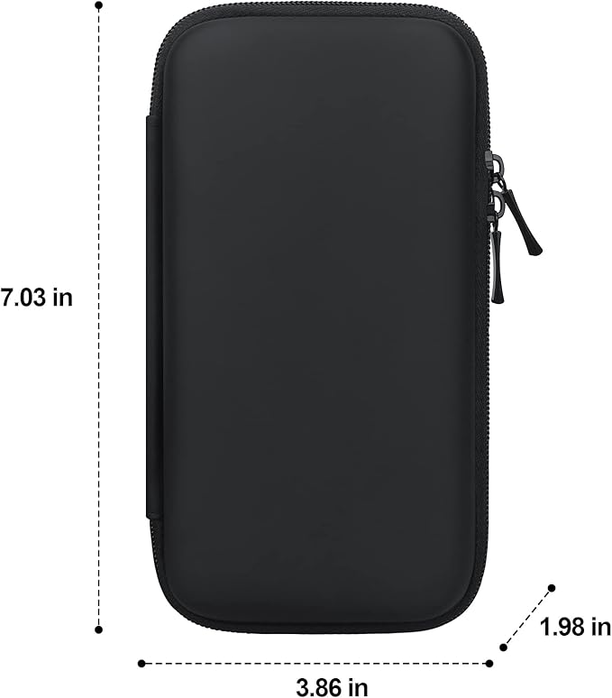 Canboc Electronics Travel Organizer, MacBook Charger Carrying Case, Electronic Accessories Portable Cable Storage Bag for Charging Cords, Power Adapter, MagSafe, USB Hub, Power Bank, Earbuds, Black