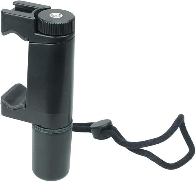 PhotoTrust F-Mount Pro Smartphone Video Grip Handle Rig Filmmaker Grip+Wrist Strap, Tripod Mount Adapter/Cold Shoe Mount Compatible with iPhone Samsung HTC LG Google Android Photographers