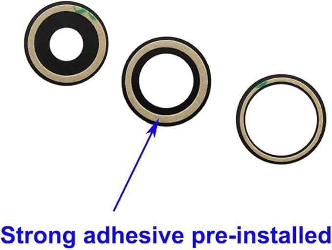 3pcs OEM Original Rear Camera Glass Lens Replacement for iPhone 14 Pro and for iPhone 14 Pro Max with Adhesive Preinstalled with Repair Tools Kit and Installation Manual