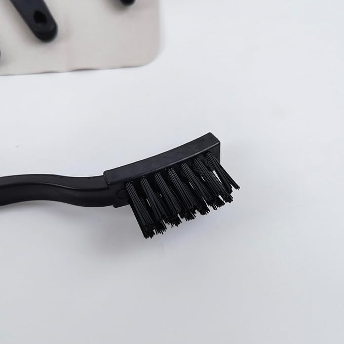 Computer Crevices Anti-Static Cleaning Brush Set, PP Handle Nylon Bristles Electronic Device Dust Removal Brush for GPU SSD Keyboard Motherboard Cleaning (A Kits)