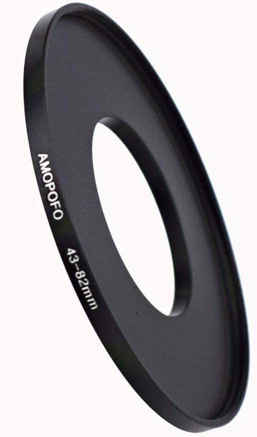 43mm Lens to 82mm Camera Filter Ring Compatible with for All Brands 43mm Lens and 82mm UV,ND,CPL Camera Filter Accessories