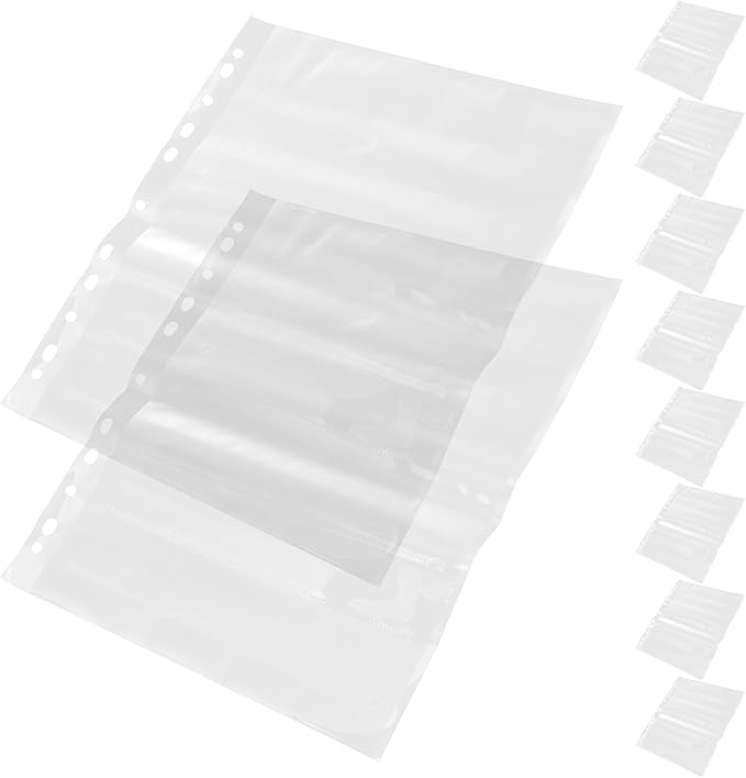 10pcs 135-hole Film Negative Sleeves Waterproof Protective Binder Pockets for Photographers Photo Storage and Archival Preservation