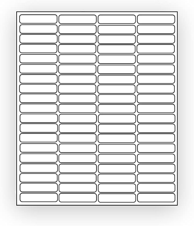 800 EcoSwift Shipping Labels 1 3/4 x 1/2 inches Mailing Address Return Inventory Blank White Self Adhesive for Laser Inkjet Printer 1.75 x 0.5