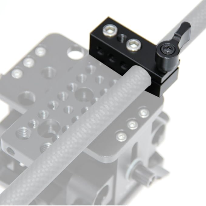 CAMVATE 1/4" Thread 15mm Rod Clamp for SLR Camera Support Rig Monitor LED Handle Grip - 1094