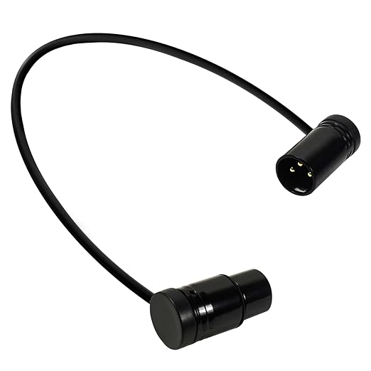 HQRP 2-Pack 3-Pin XLR Female to 3-Pin XLR Male Adjustable-Angle Low-Profile Cables Compatible with Sound Devices 302, 552, 633, 688, 788T Mixer/Recorder