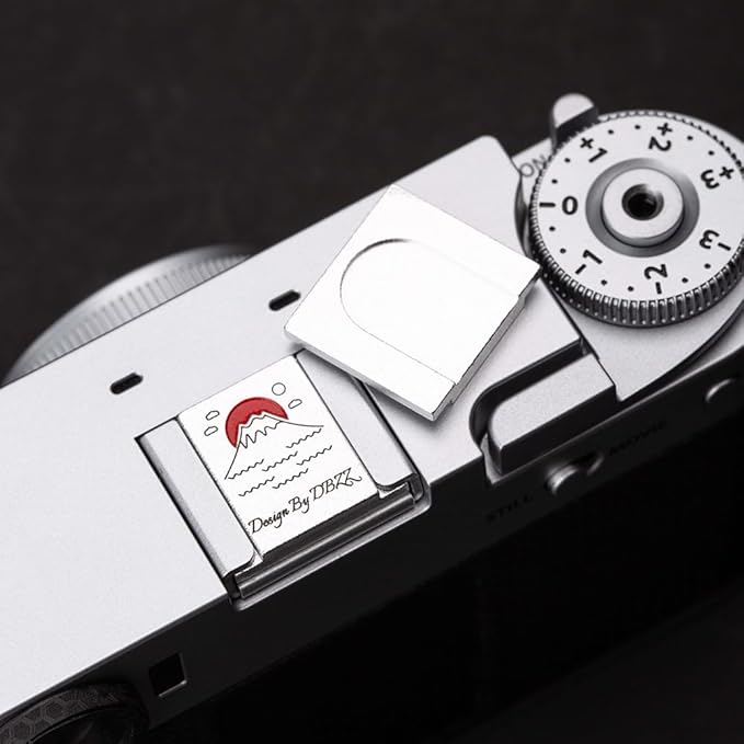 Hot Shoe Shutter Button Set, Soft Release Button,Suitable for FUJIFILM XT5 XT4 XT3 XT30 XT20 X100V X100F XT100 X-E3 X-PRO2 X-PRO3 (Mountains and sea)