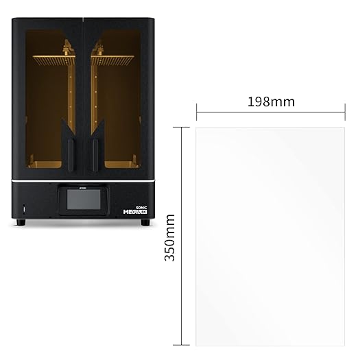 Chitu Systems 3Pcs Protect Films for Sonic Mega 8K 15 Inches 350x198mm Resin 3D Printers LCD Screen Protector (Sonic Mega 8K)