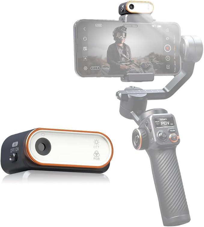 hohem AI Tracking Sensor Magnetic Fill Light with AI Vision Sensor AI Tracker Compatible with hohem iSteady M6/ MT2 Smartphone Gimbal Stabilizer