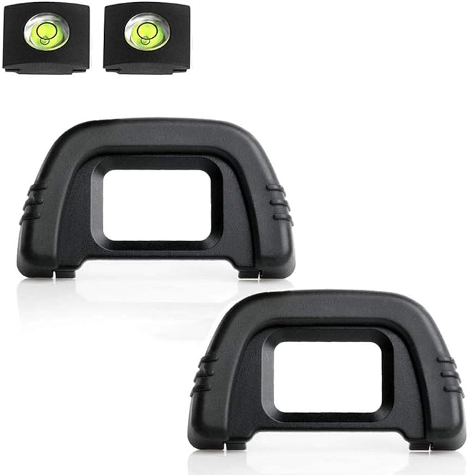 D90 D7000 Eyepiece Eyecup Eye Cup DK-21 for Nikon D750 D610 D600 D300 D200 D80 D70 D50 Camera Viewfinder, ULBTER Eyepiece Cover & Hot Shoe Cover -(2+2 Pack)