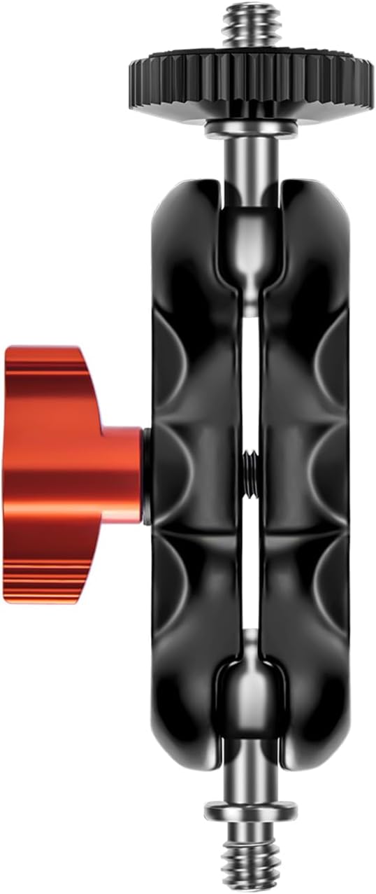 Magic Arm with Double Ball Head and 1/4" Screw - Compatible with Super Clamp, Camera Cage, Monitor and Microphone - Max Load up to 2kg / 4.4lb
