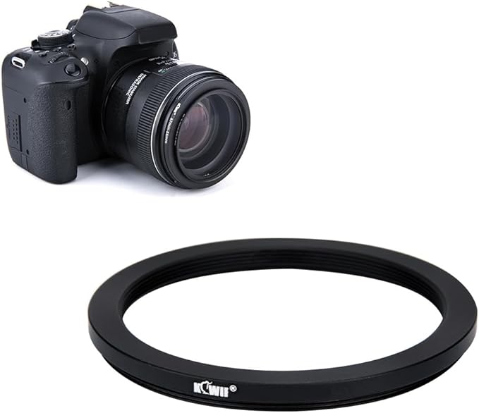 Kiwifotos 67mm-58mm Step-Down Adapter Ring for Lenses (67mm Lens to 58mm Filter, Hood, Lens Converter and Other Accessories)
