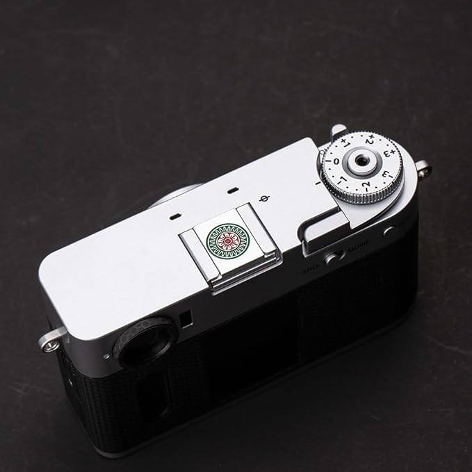 Chinese Mahjong Camera Shutter Button and Camera hot Shoe Cover, Suitable for Fuji XE3/XE4/XT100/XT200/XT20/XT30/XT4/XT5/XPRO2/XPRO3/Nikon ZF (Chinese Mahjong hot Shoe Cover)