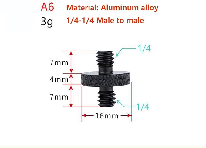 Camera Microphone Quick Release Flash Tripod Adapter Mount Kit Hot Shoe 1/4 to 3/8 M5 M6 M8 Male Female Convertion Thread Screws Series Set for Go pro Insta360 (7 Pcs)