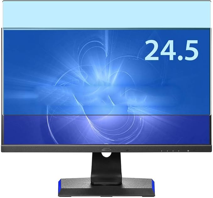 2 Pack Anti Blue Light Screen Protector Film, Compatible with IODATA GigaCrysta LCD-GC252UXB 24.5" Monitor TPU Guard （ Not Tempered Glass Protectors ） New