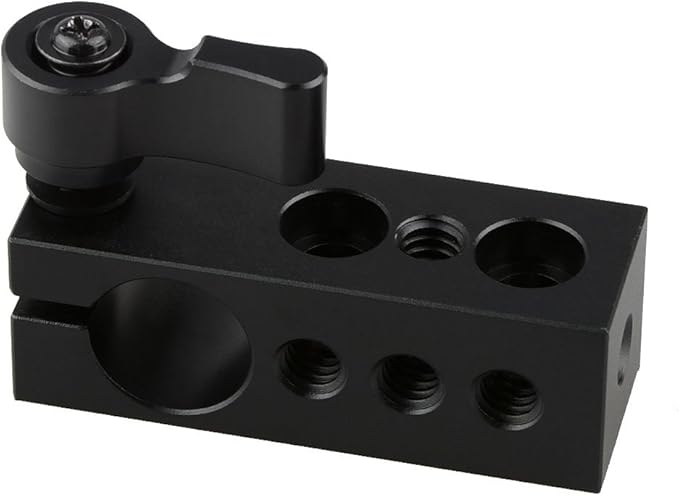 CAMVATE 1/4" Thread 15mm Rod Clamp for SLR Camera Support Rig Monitor LED Handle Grip - 1094