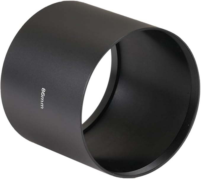 FocusFoto 86mm Long Metal Telephoto Tele Lens Hood Shade