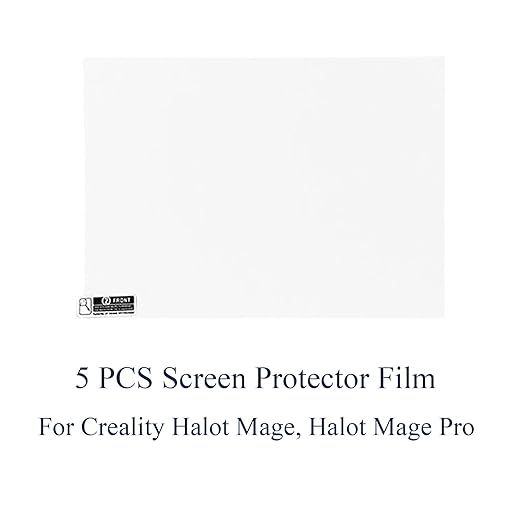 5PCS Screen Protector Film for Creality Halot Mage/Mage Pro Resin LCD 3D Printers